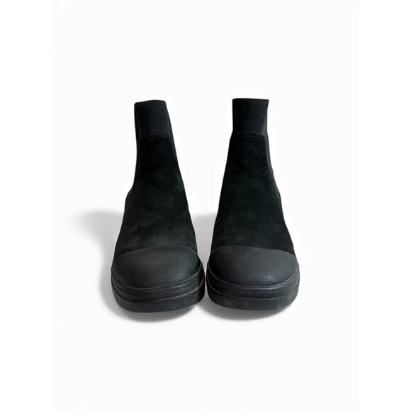 Eileen Fisher Teddy Tumbled Leather Nubuck Bootie Ankle Boots $250 Size 6.5 - Picture 5 of 9